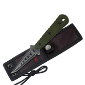 20-37GN Green G-10 Handle Fixed Blade Knife