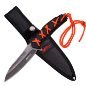 Black G10 Handle Fixed Knife w/ Sheath