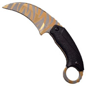 Titanium Coated Stainless Steel Blade Karambit Knife