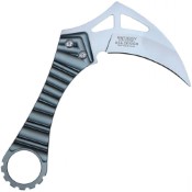 Elevate your combat skills with the Neptune Hawkbill Steel Kama Knife. Crafted in sleek grey steel and accompanied by a sheath, it's the ideal weapon for martial arts practitioners and collectors alike.