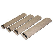 Ergo Diamond Plate Rail Cover 4 Piece Set