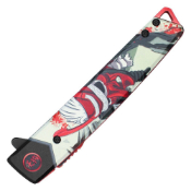 Black Steel Pocket Knife Tengu