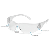 Frameless Intruder Hardcoated Safety Glasses