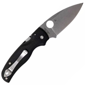 Spyderco Shaman Black G-10 Handle Folding Knife
