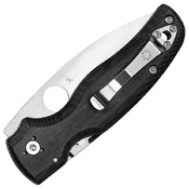 Spyderco Shaman Black G-10 Handle Folding Knife
