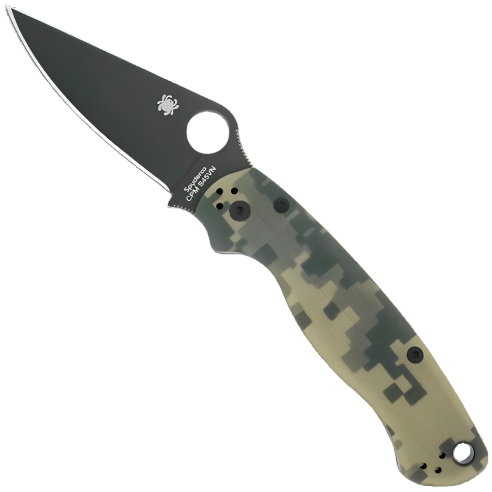 Spyderco Para Military Model 2 G-10 Handle Folding Knife
