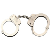 Nickel Handcuffs Push Pin Lock