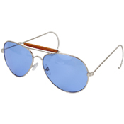 Aviator Air Force Style Sunglasses W Printed Case & Box