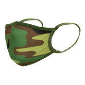 Camo 3-Layer Polyester Face Mask
