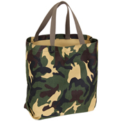 Canvas Camo and Solid Tote Bag