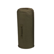 Canvas Duffle Bag With Side Zipper