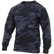Mens Long Sleeve Camo T-Shirt