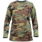 Womens Long Sleeve Camo T-Shirt