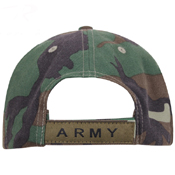 Deluxe Army Embroidered Low Profile Insignia Cap