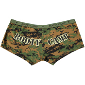 Womens Woodland Digital Booty Camp Booty Shorts