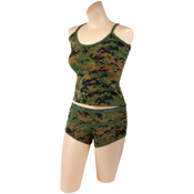 Womens Woodland Digital Booty Camp Booty Shorts