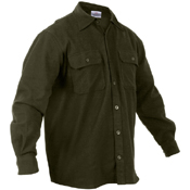 Mens Heavy Weight Solid Flannel Shirt