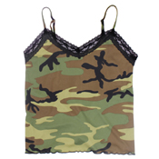 Women's Lace Trimmed Camo Camisole