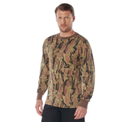 Mens Long Sleeve Camo T-Shirt