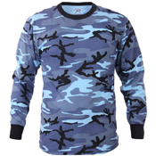 Mens Long Sleeve Camo T-Shirt