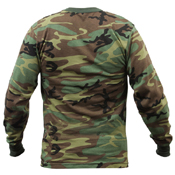 Mens Long Sleeve Camo T-Shirt