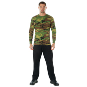 Mens Long Sleeve Camo T-Shirt