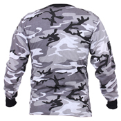Mens Long Sleeve Camo T-Shirt