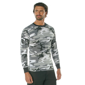 Mens Long Sleeve Camo T-Shirt