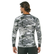 Mens Long Sleeve Camo T-Shirt