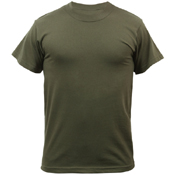 Ultra Force Mens Solid Color Polycotton Military T-Shirt