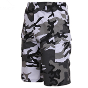 Mens Long Length Camo BDU Short