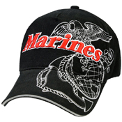 Marines Deluxe LoW Profile Insignia Cap - Black