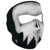 Neoprene Grey Skull Glow in the Dark Face Mask